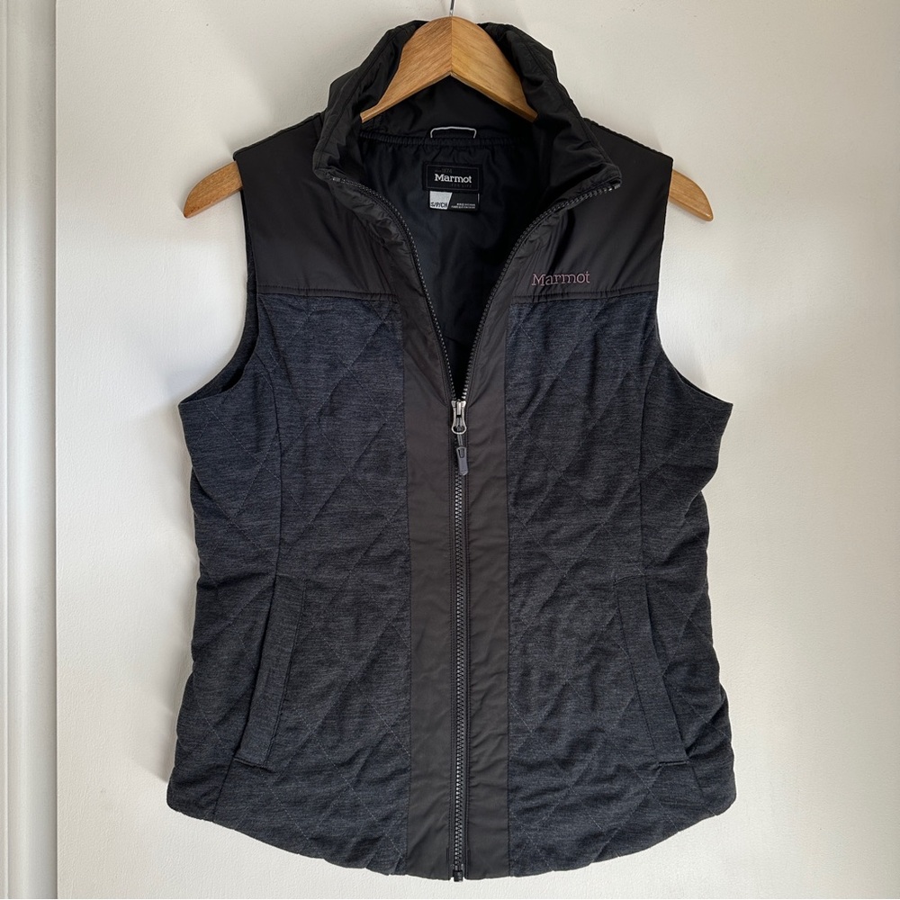 Marmot Abigal Vest, Dark Charcoal Heather/Black, Small